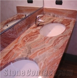 Arabescato Orobico Rosso Marble Finished Product