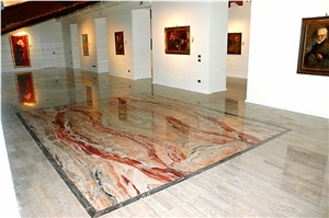 Arabescato Orobico Rosso Marble Finished Product