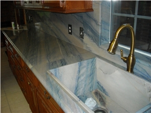 Azul Imperial Quartzite Finished Product