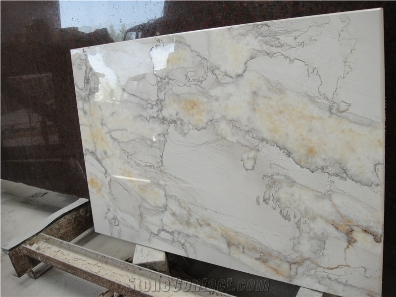 Bianco Picasso Marble Slab