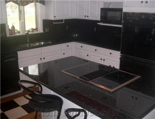 Black Galaxy Granite Finished Product