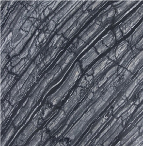 Black Wood Vein Marble Tile
