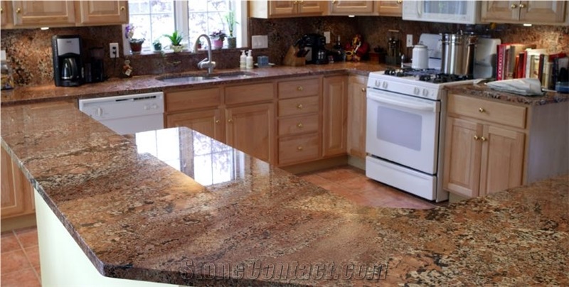 Bordeaux Imperial Granite Finished Product