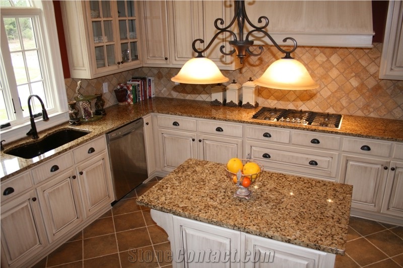 Butterfly Gold Granite Finished Product