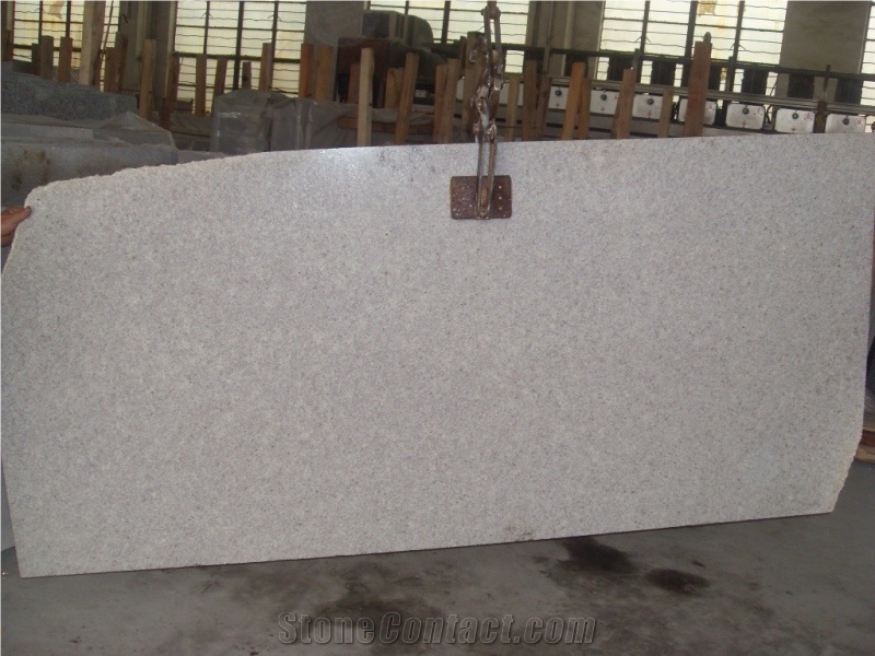 China Pearl White Granite Slab