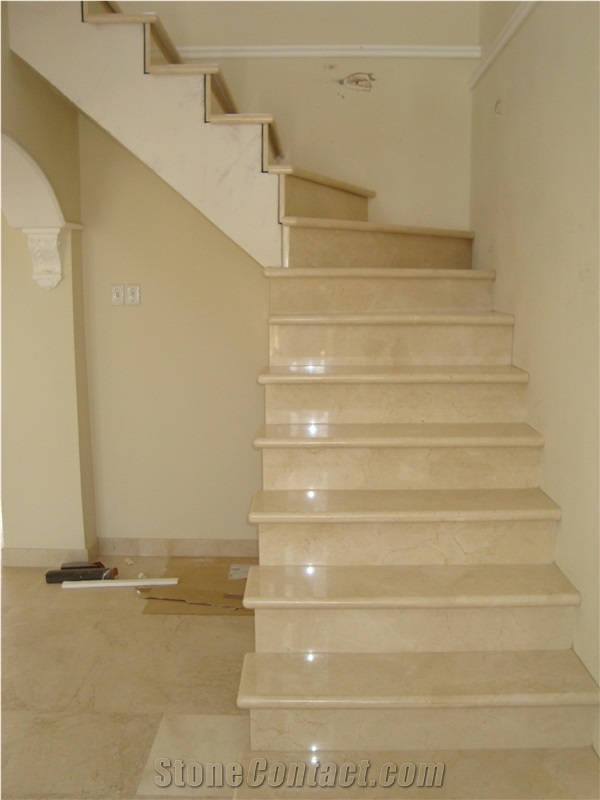 Crema Marfil Marble Finished Product