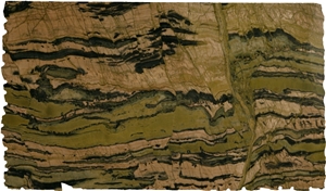 English Oak Green Quartzite Slab