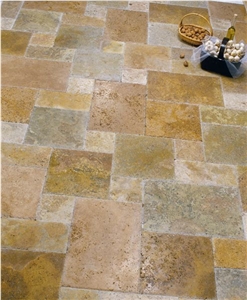 Flax Walnut Travertine