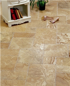 Flax Walnut Travertine