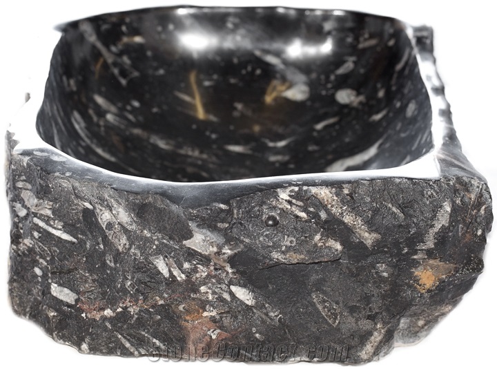 Fossil Black Marble Finished Product