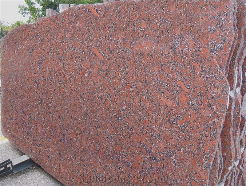 Gem Red Granite Slab