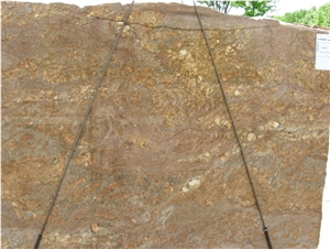 Golden Bordeaux Granite Slab