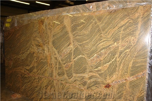Golden Juparana Granite Slab