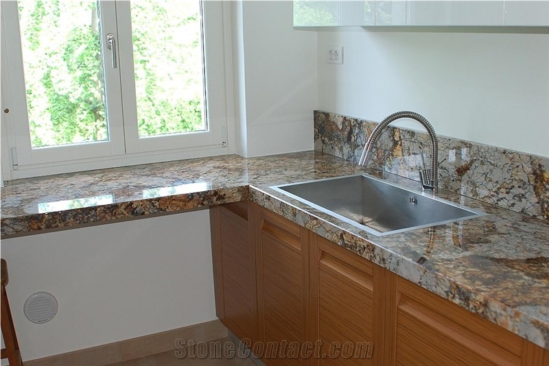 Golden Queen Granite Finished Product