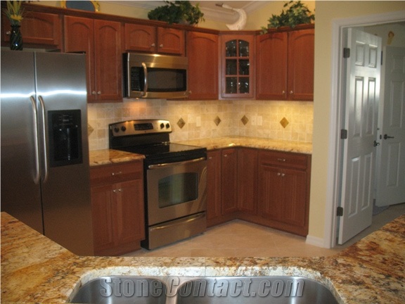 Golden Rustic Granite Finished Product