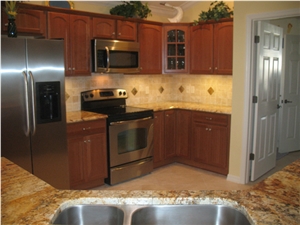 Golden Rustic Granite Finished Product