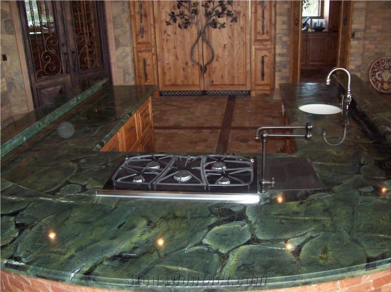 Green Peace Quartzite Finished Product