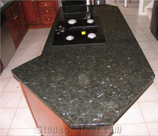 Green Peacock Granite Finished Product