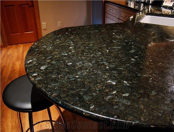 Green Peacock Granite Finished Product