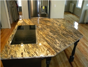Hurricane Gold Granite Finished Product