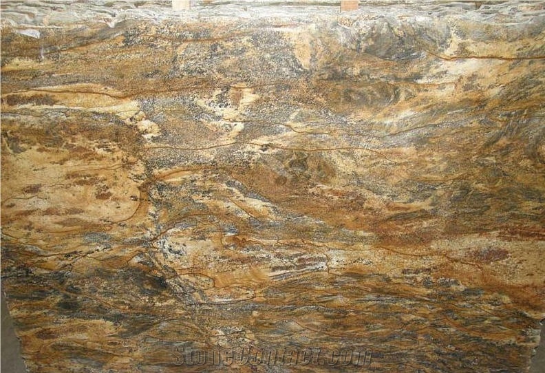Hurricane Gold Granite Slab