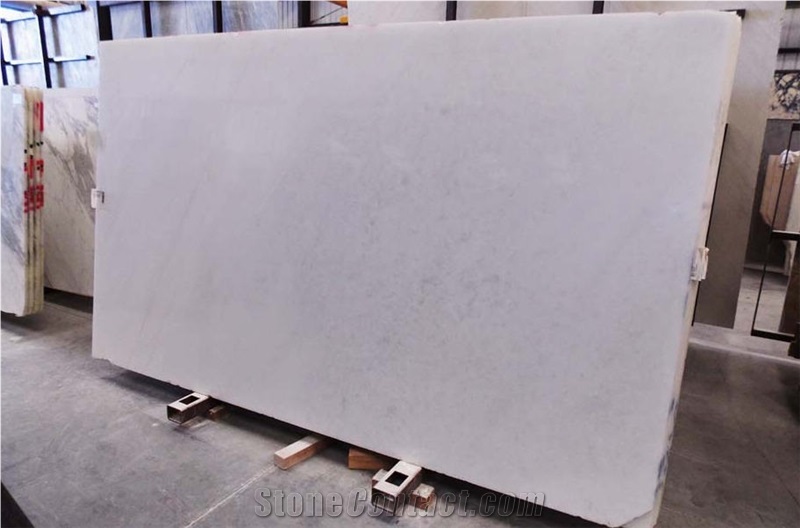 Invisible White Marble Slab