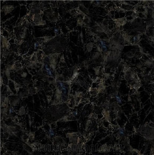 Black and blue granite