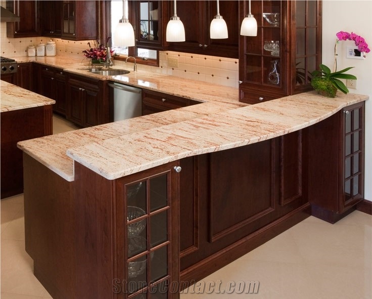 Ivory Brown Granite Finished Product