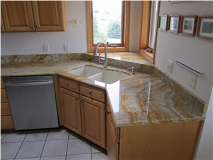 Ivory Gold Granite Finished Product