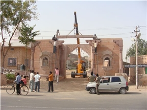 Jodhpur Red Sandstone Finished Product