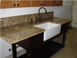 Juparana Colombo Gold Granite Finished Product