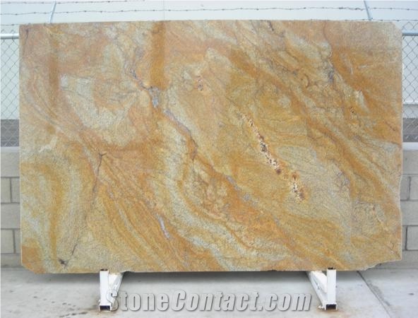 Juparana Golden Wave Granite Slab