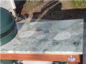 Jurassic Green Mosaic Granite Finished Product