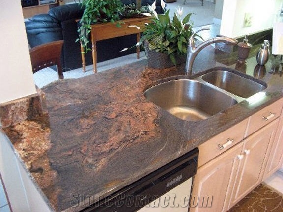 Magma Bordeaux Granite Finished Product