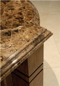 Marron Emperador Marble Finished Product