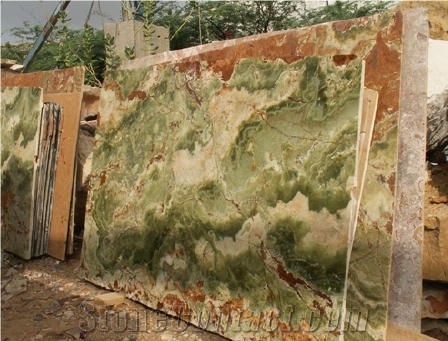 Multicolor Green Onyx Slab