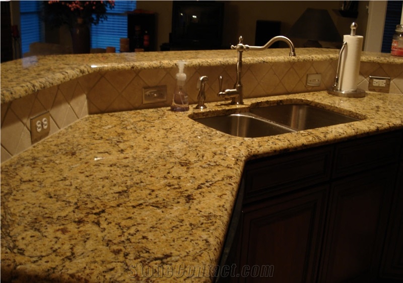 New Venetian Gold Granite Finished Product