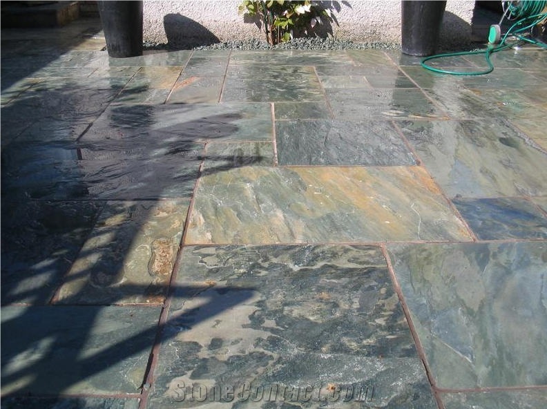 Ocean Green Slate Finished Product