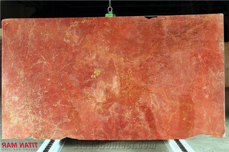 Onice Rosso Persiano Slab