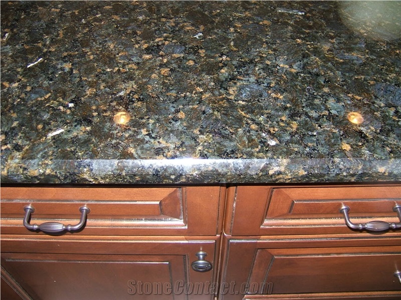 Peacock Gold Granite Finished Product