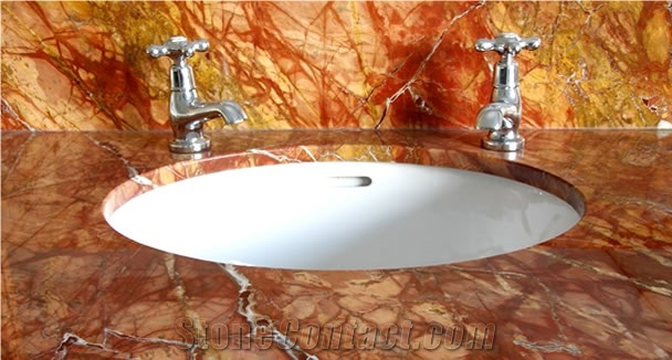 Rainforest Gold Marble Finished Product