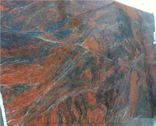 Red Hollywood Granite Slab