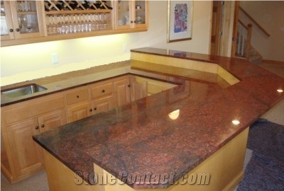 Red Sunset Granite Finished Product