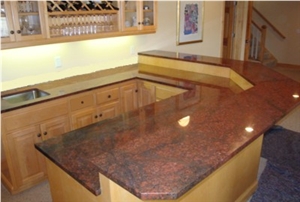 Red Sunset Granite Finished Product