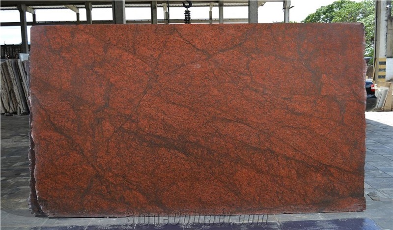Red Sunset Granite Slab