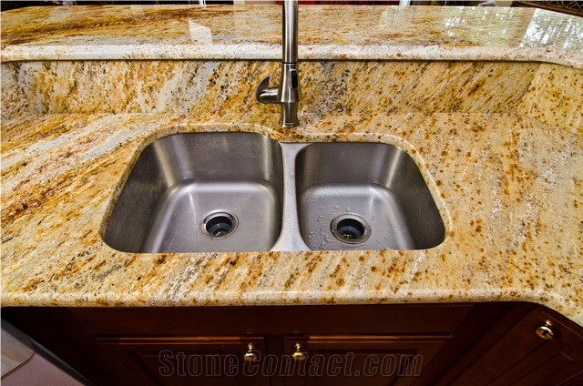 River Gold Granite Finished Product