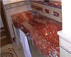 Rosso Francia Marble Finished Product