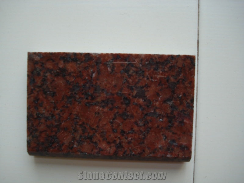 Ruby Red Granite Finished Product