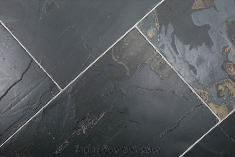 Rustic Black Slate Finished Product