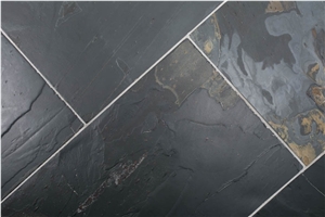 Rustic Black Slate Finished Product